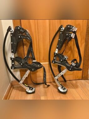 SkyRunner Jumping Stilts - Black and Silver